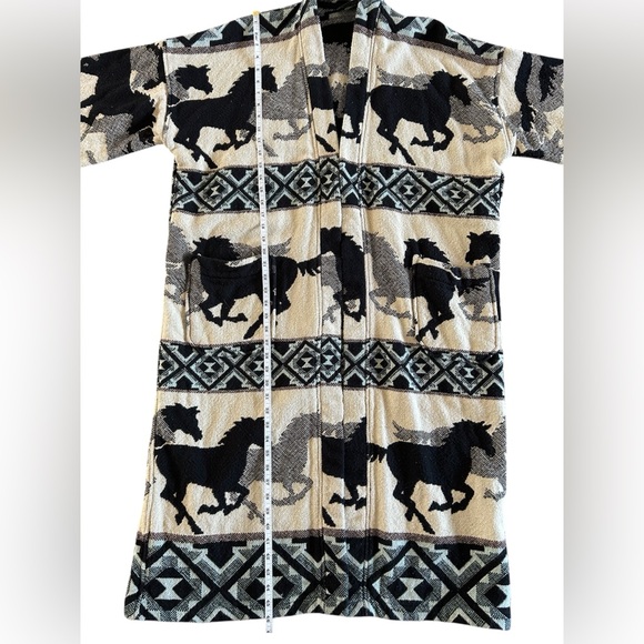 Coldwater Creek vintage Southwest Design cotton robe Womens One Size Fits Most - Picture 8 of 12
